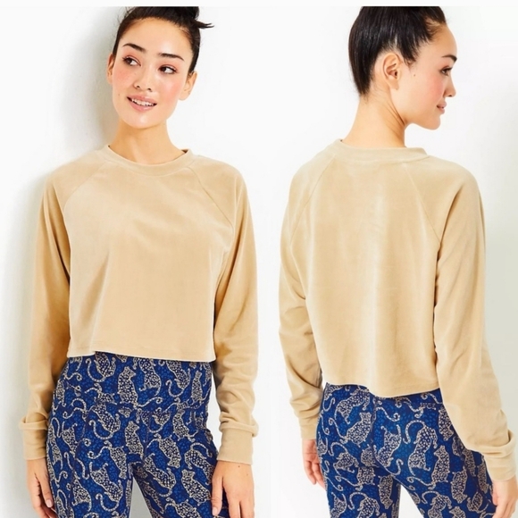 Lilly Pulitzer Zelek Velour Pullover - Picture 1 of 3